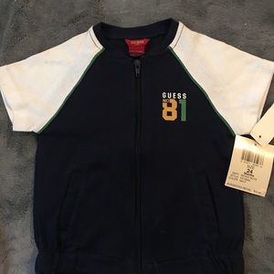 Baby Guess zip up shirt. NWT.